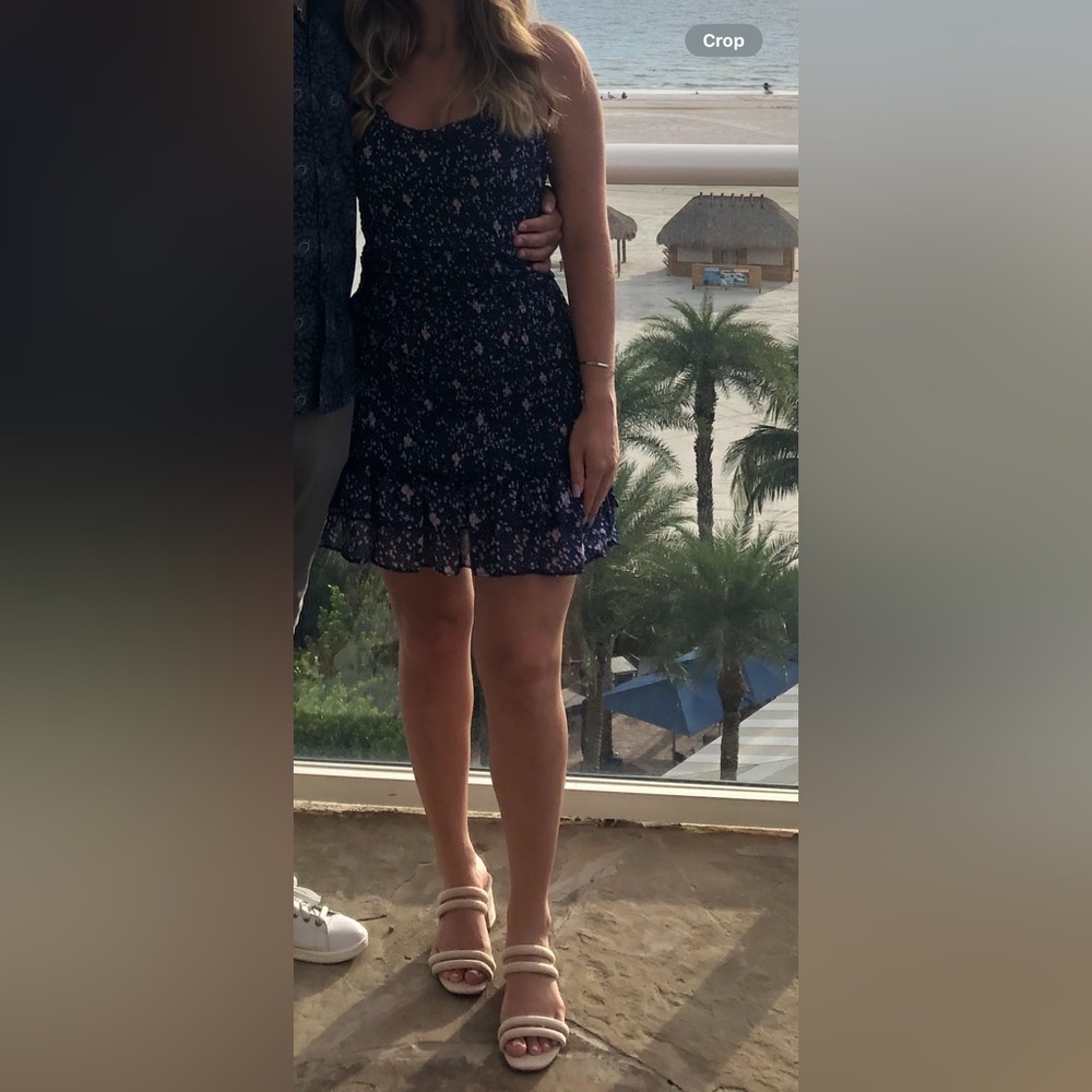 Aqua smocked dress